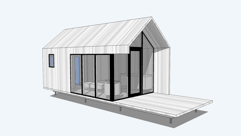 Systimber Poolhouse blokken hout